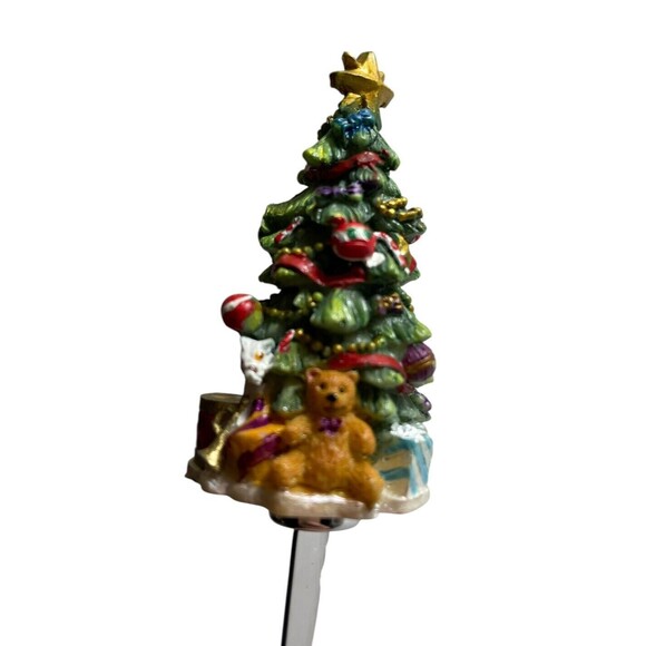 Christopher Radko Christmas Tree Cocktail Forks Set of 4 Party Spruced Up Spruce - Picture 3 of 11